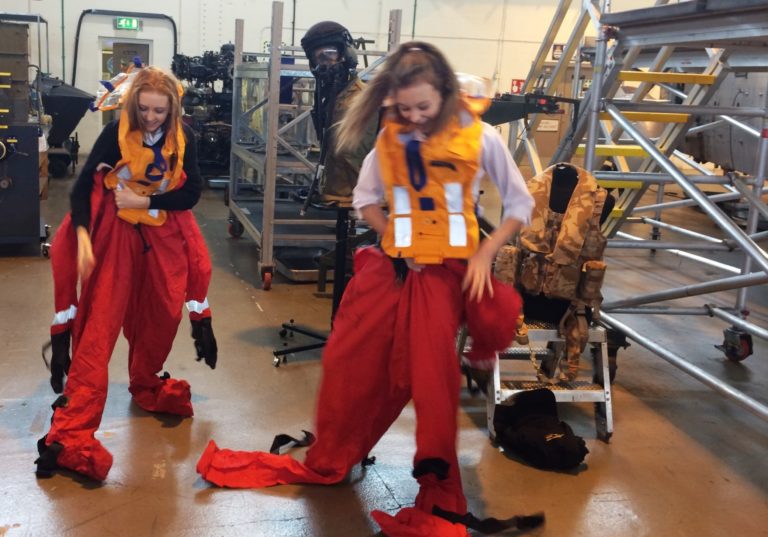 Ferndown Upper School Inspirational Outreach students visit HMS Sultan