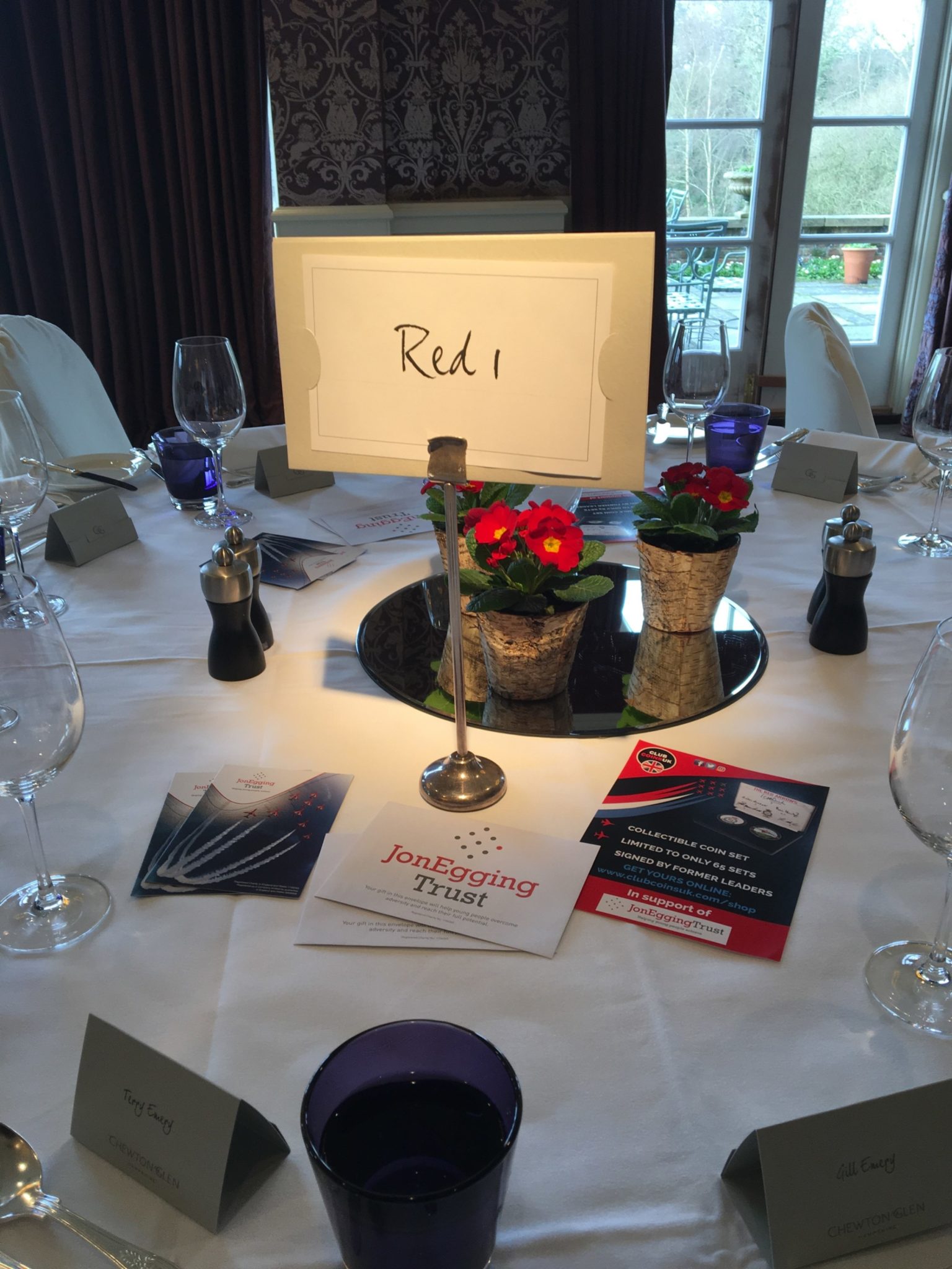 Justin Hughes special event luncheon at Chewton Glen
