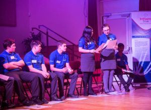 The Jon Egging Trust Blue Skies graduation for the Lincolnshire area was held at Priory Witham School, Lincoln on 27th May 2016. The Graduation was the culmination of 4 months of sessions in partnership with various RAF bases across the region. Students from the school aged between 12 and 15 learnt about leadership, teamwork and met inspirational role models as part of the Blue Skies programme. Today saw the students stand up in front of an audience, which included The Red Arrows, and Royal AIr Force personnel. The students presented what they learnt on the course, and were given their certificates. For more information on the Jon Egging Trust and the Blue Skies program visit www.joneggingtrust.org.uk