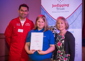 The Jon Egging Trust Blue Skies graduation for the Lincolnshire area was held at Priory Witham School, Lincoln on 27th May 2016. The Graduation was the culmination of 4 months of sessions in partnership with various RAF bases across the region. Students from the school aged between 12 and 15 learnt about leadership, teamwork and met inspirational role models as part of the Blue Skies programme. Today saw the students stand up in front of an audience, which included The Red Arrows, and Royal AIr Force personnel. The students presented what they learnt on the course, and were given their certificates. For more information on the Jon Egging Trust and the Blue Skies program visit www.joneggingtrust.org.uk