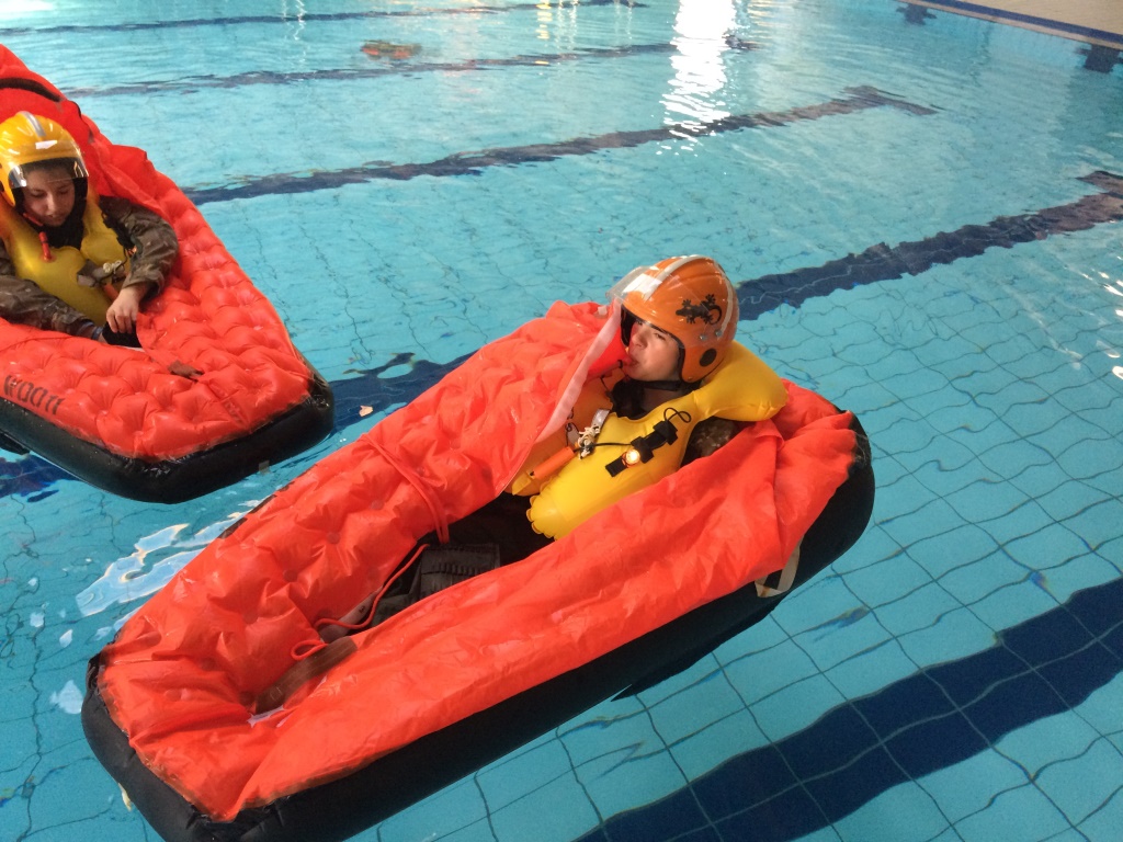 Blue Skies students learn the art of survival at local swimming pool
