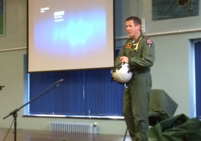 Students JET off on flight from RAF Valley in Assembly with pilot