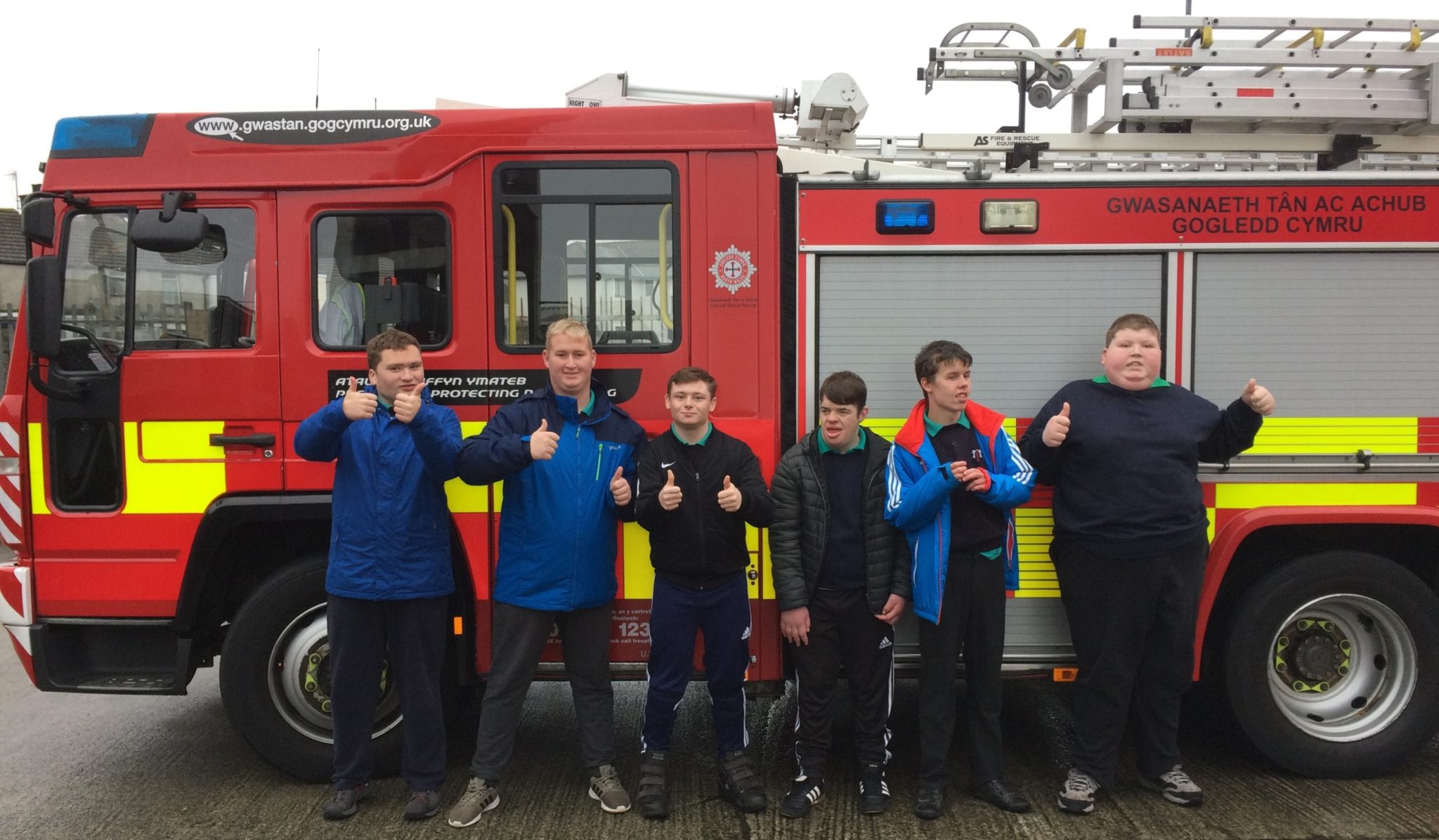 CAYB students visit Holyhead Fire Station