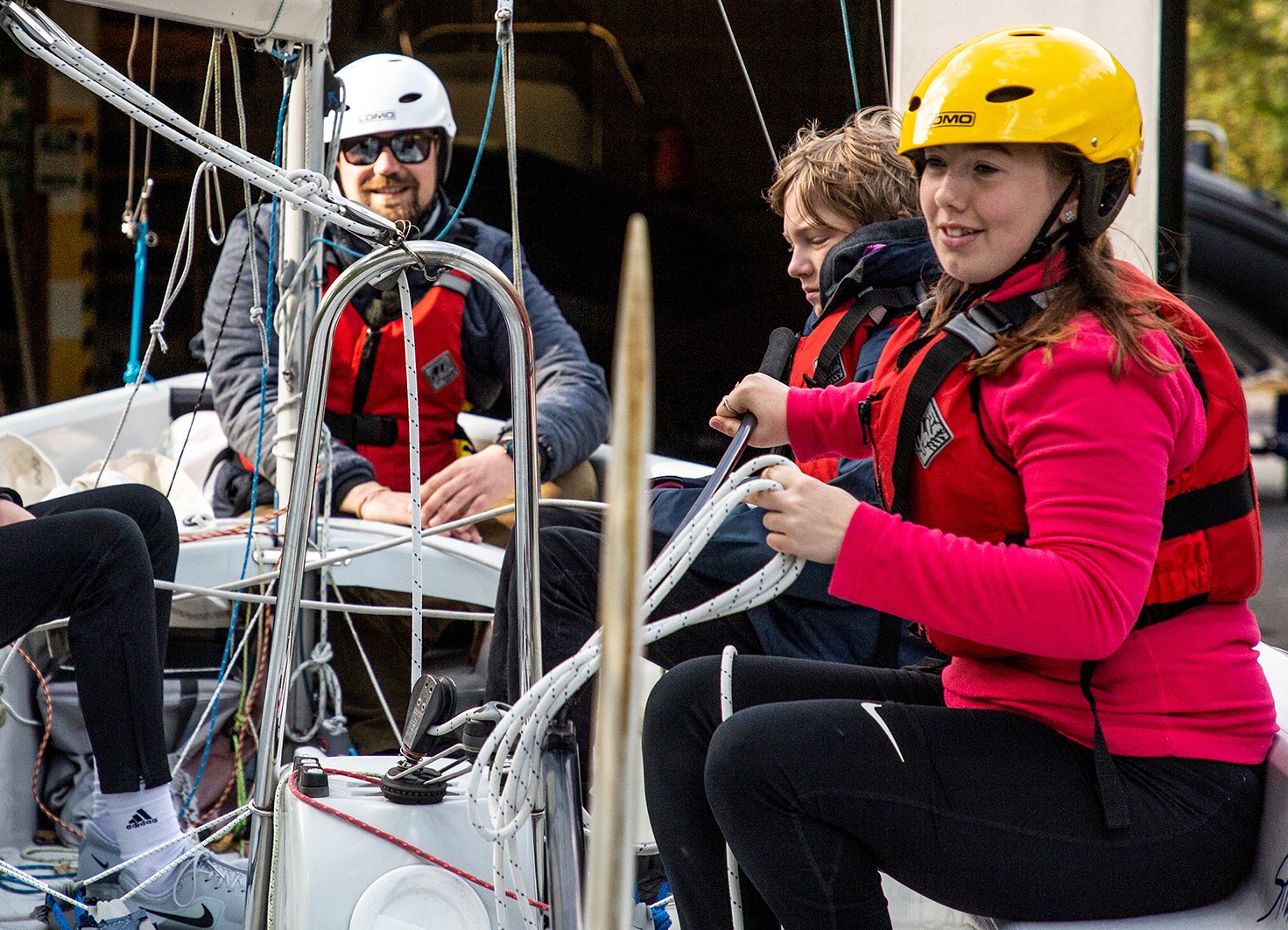 Sailing to Blue Skies from Ysgol Uwchradd Caergyb