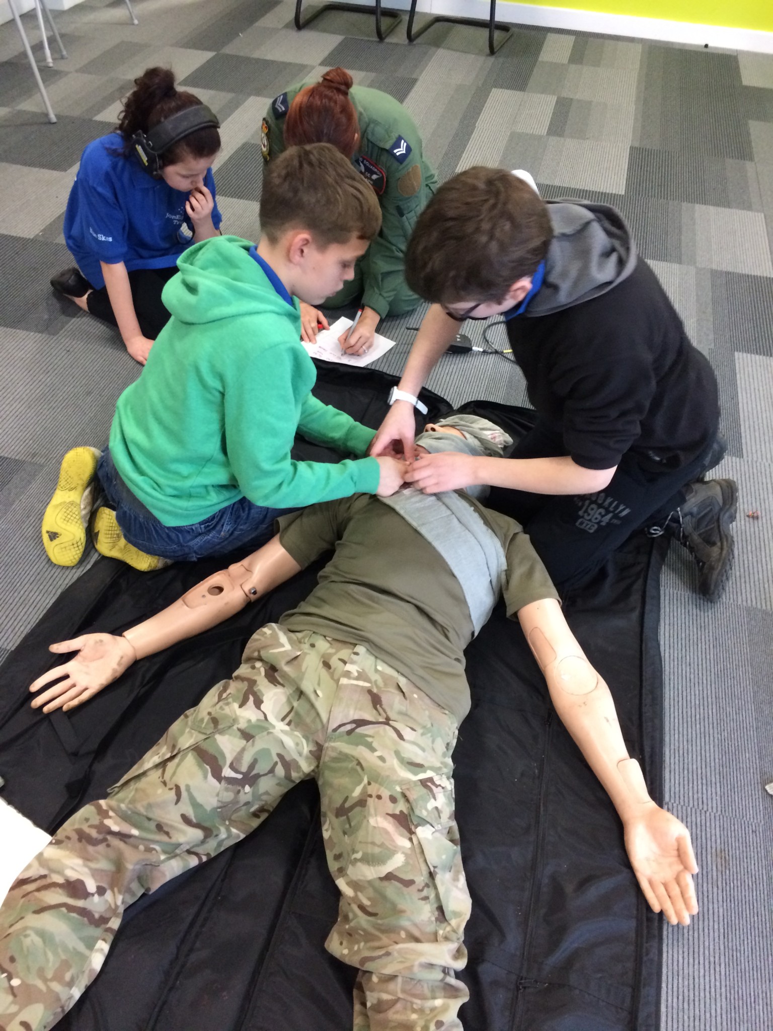 Mannequin challenge at RAF Brize Norton's Tactical Medical Wing