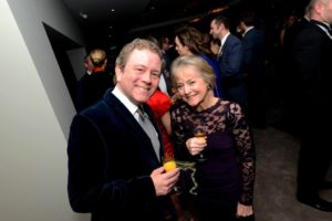 Jon Culshaw pictured at JET's fundraising dinner earlier this year with Dawn Egging, Jon's mother and JET trustee.