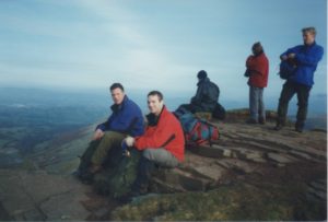 Dan and Jon in the Brecon Beacons in 1999