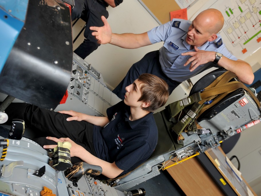 JET propelled graduate runs in Great North Run, alongside Dr Emma Egging and the Chief of the Air Staff