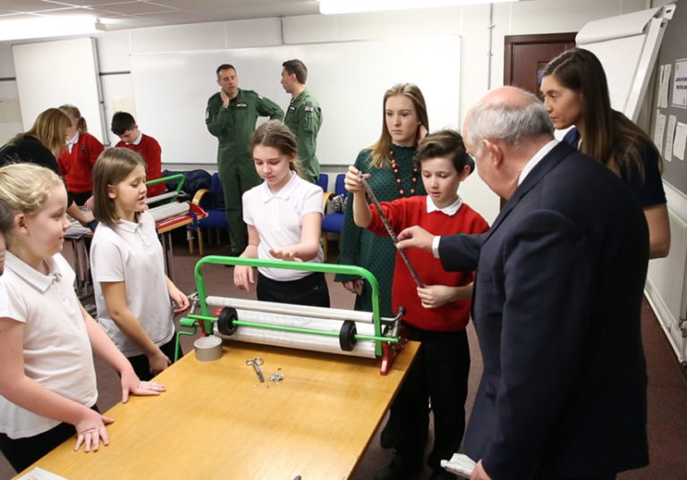 Westminster MP for Anglesey visits JET Students from Ysgol Y Tywyn on STEM day at RAF Valley