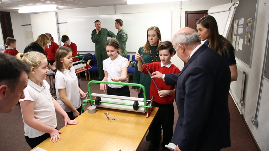 Westminster MP for Anglesey visits JET Students from Ysgol Y Tywyn on STEM day at RAF Valley