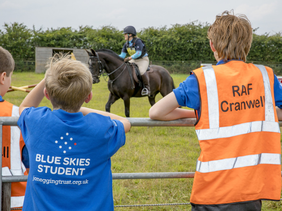 JET Students joined by Jon Culshaw for inspirational day at RAF College Cranwell Saddle Club