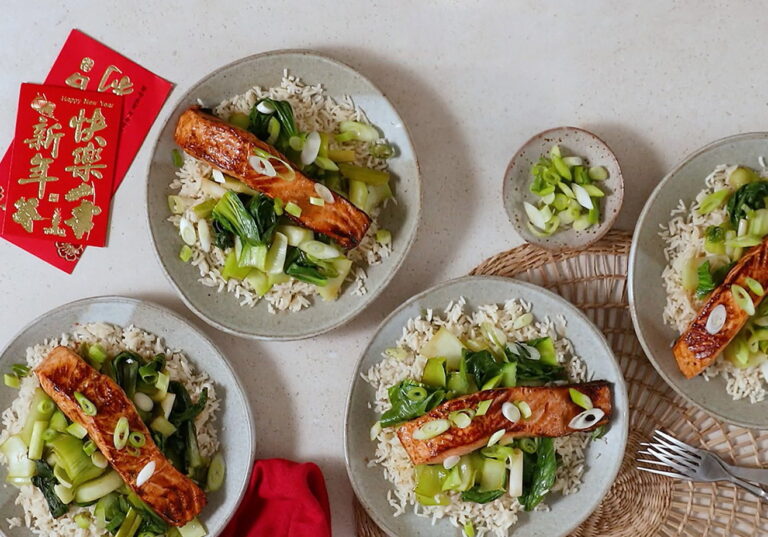 Hoisin Salmon with Pak Choi